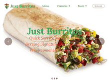 Tablet Screenshot of justburritos.com